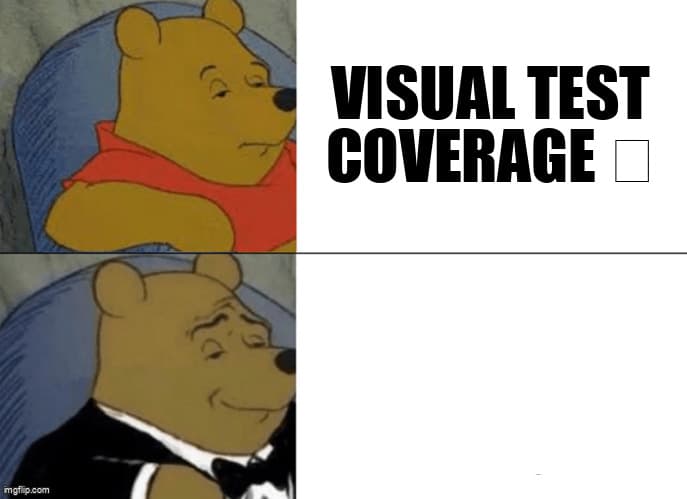 Visual regression testing workflow showing baseline comparison and diff detection