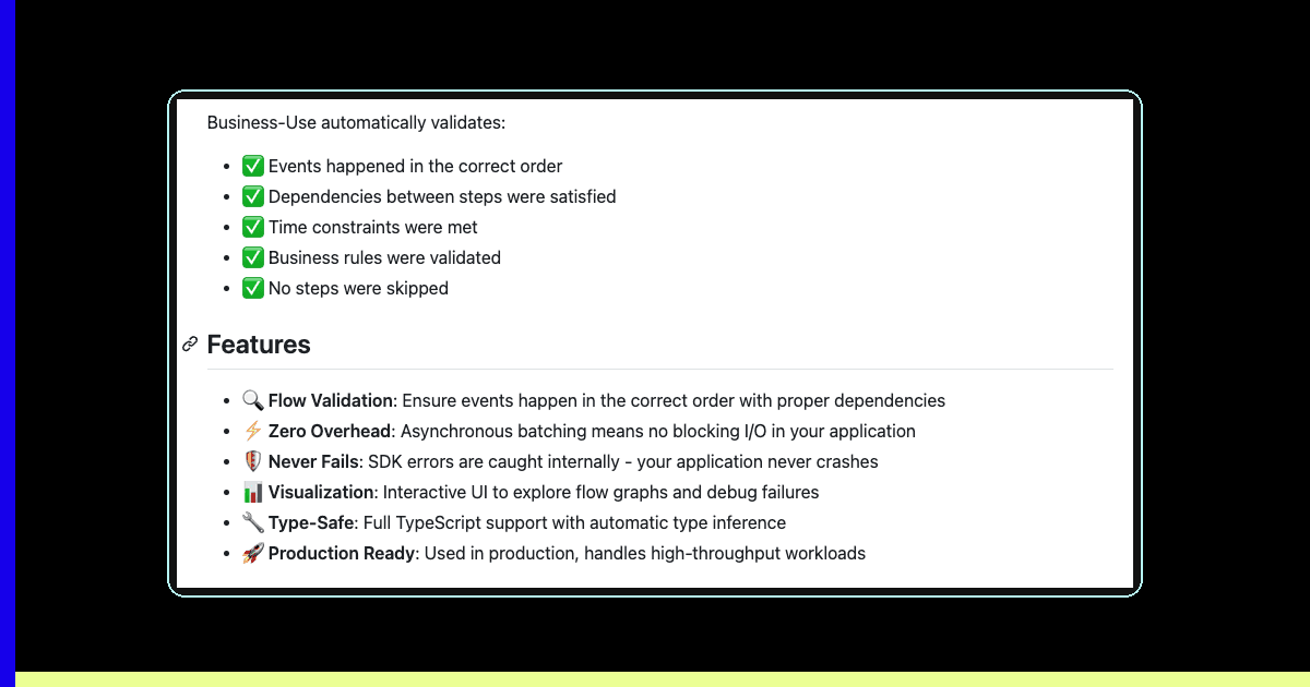 Foundation Book V: The Handoff Zone - Business logic verification across service boundaries showing backend events, frontend updates, and the verification blind spot