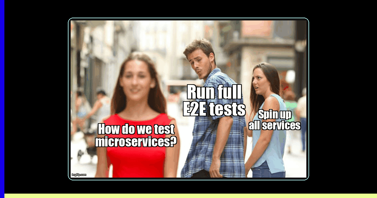 Contract testing workflow showing consumer-driven contracts between microservices