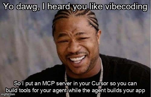 Cursor editor connected to local MCP servers for vibe coding